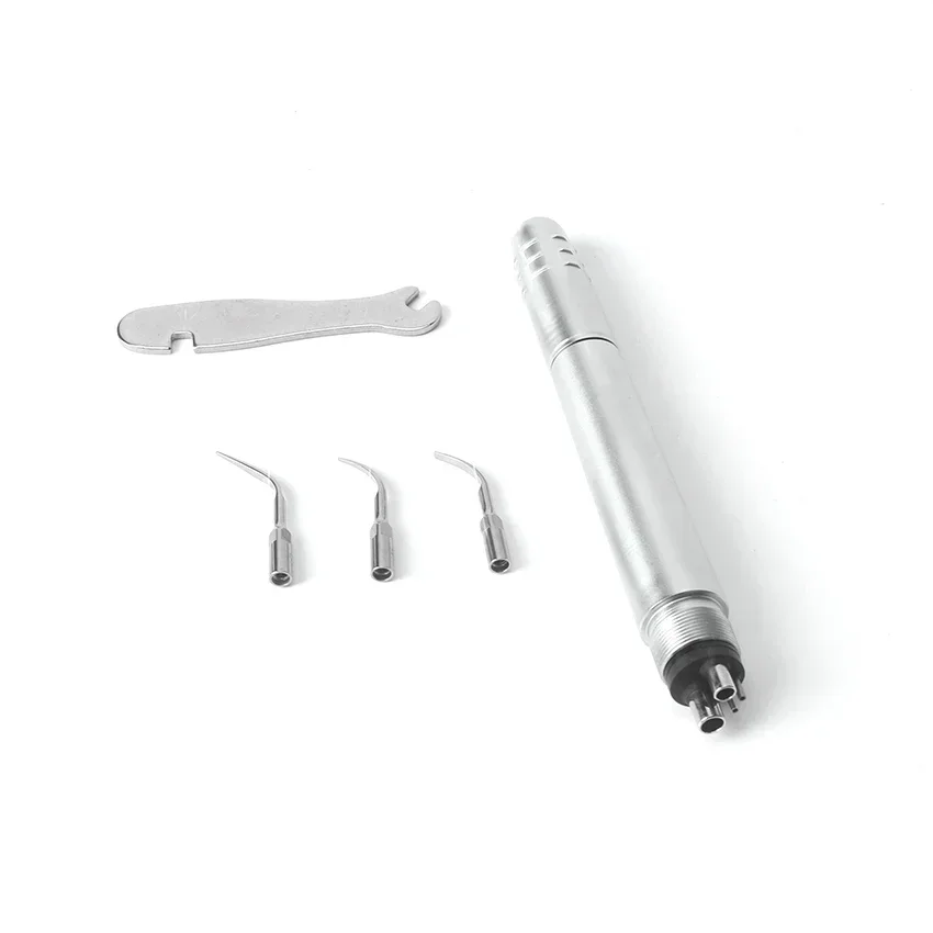 

Dentals Air Scalers Handpieces 2 Holes 4 Holes High Frequencys Pneumatics Scalers with 3 Tips Polishers Flow