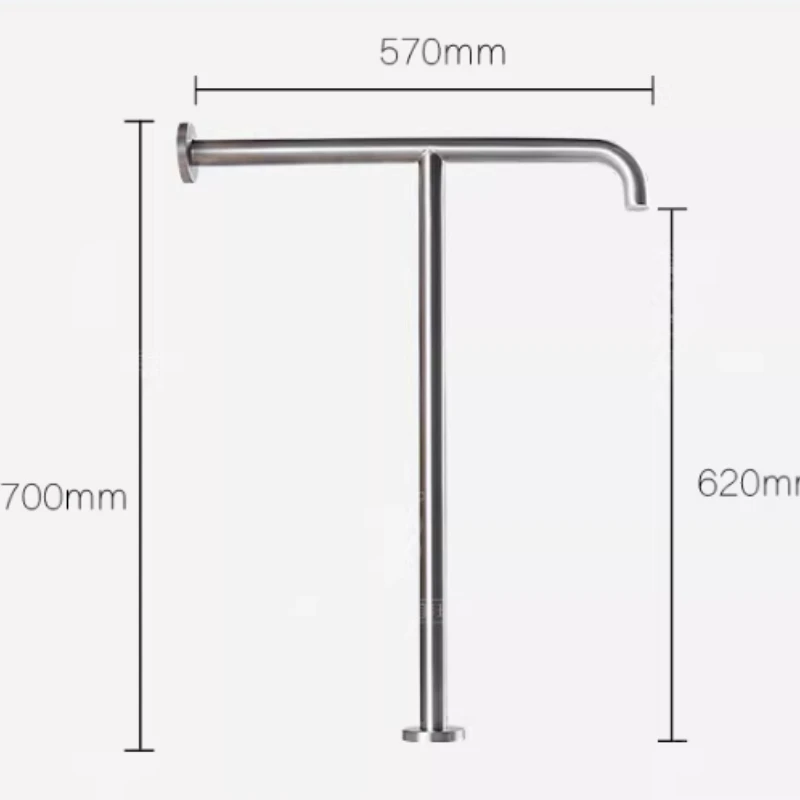 70cm Height Handicap Grab Bars for Bathroom Toilet Safety Rails Handrail Stainless Steel Hand Support Rail for Seniors Elderly
