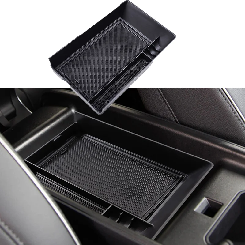 High Quality ABS Plastic For Hyundai Ioniq 5 2022 2023 Accessories Organizer Black Central Storage Pallet Armrest Container Box