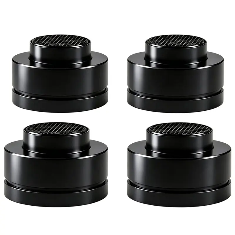 as95-4pcs-アルミ製スピーカー分離脚-スチールボールショックアブソーバー-ダンピングパッド-容量オーディオ機器用スパイク