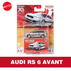 Original Mattel Matchbox Car Collectors 70 Years Special Edition 2002 Audi Rs 6 Avant Vehicle Model Toys for Boys Birthday Gift