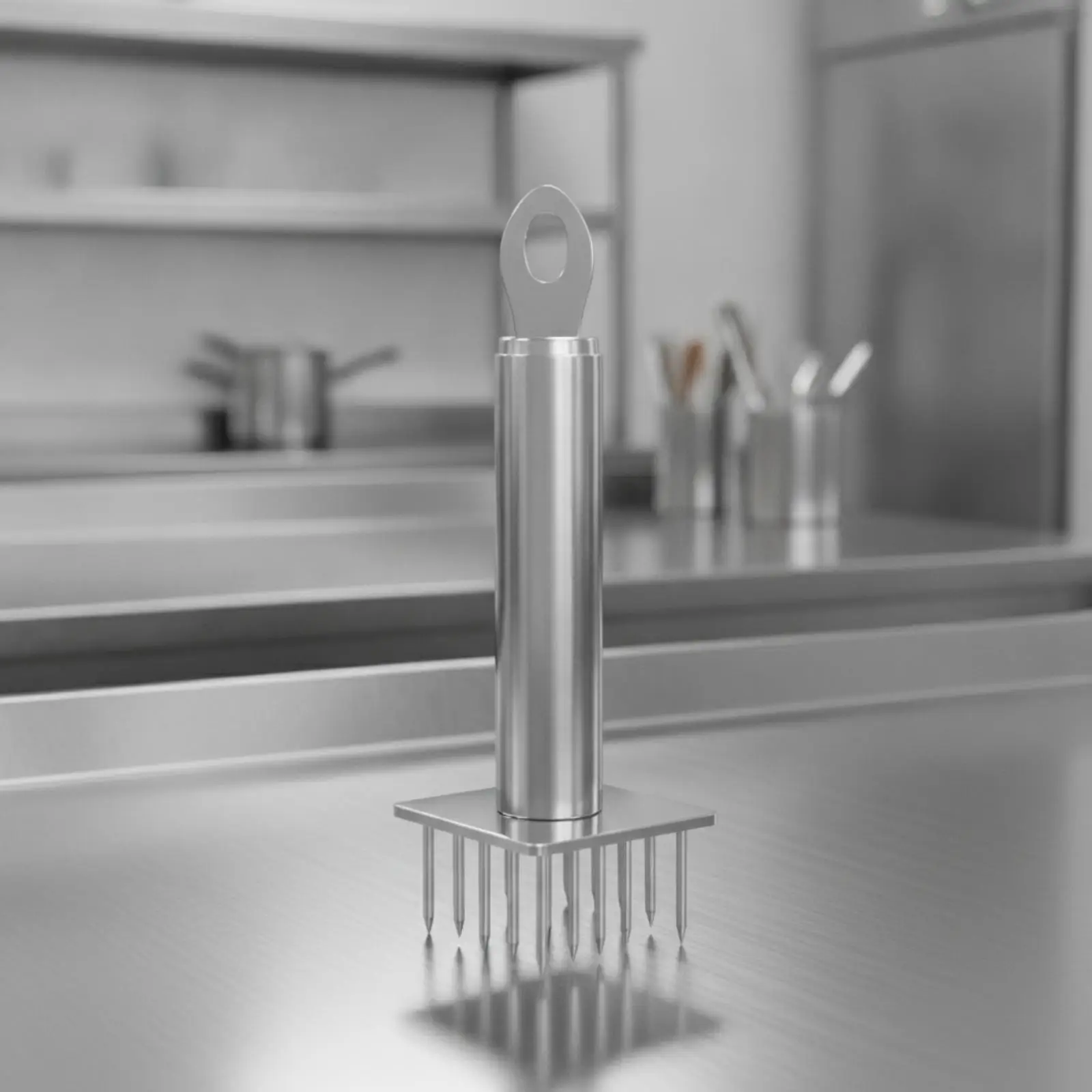 Heavy Duty Meat Tenderizing Pin with Ergonomic Handle for Home BBQ Prep