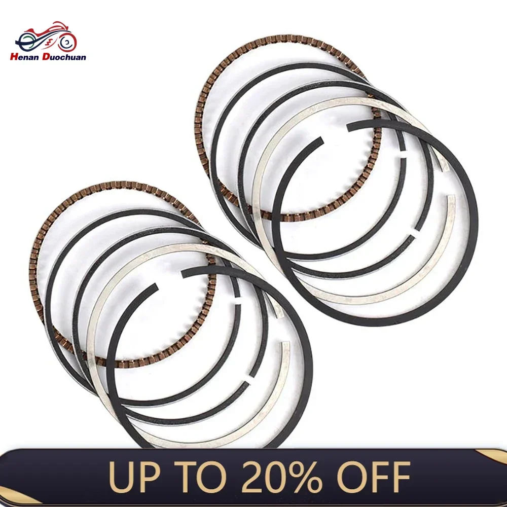 

2pc 49mm 49.25mm 49.5mm 49.75mm 50mm STD +25 0.5 0.75 1.0 Piston Rings For Yamaha XV250 F XV250E VSTAR V STAR V-STAR 250 14-15