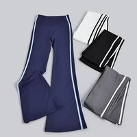 Pantalones de Yoga para Mujer, Primavera-Verano 2026, Pantalones Acampanados a Rayas, Cintura Alta, Pantalones Deportivos para Correr, Fitness, Estilo Y2K