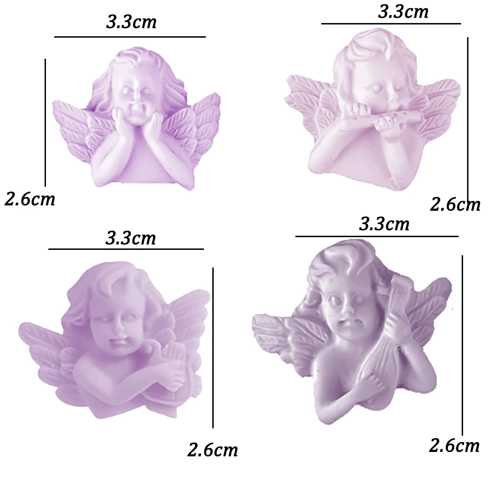 Angel Shaped Silicone Resin Mold DIY Clay UV Epoxy Resin Mold Pendant Jewelry Tool Mold 7 Pendant Silicone