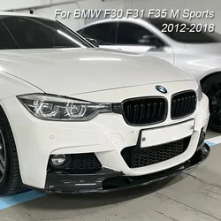 For BMW 3 Series F30 F31 F35 M Sports Front Bumper Lip Spoiler Splitter Canard Diffuser 320i 328i 330i 2012-2018 Body Kit Tuning