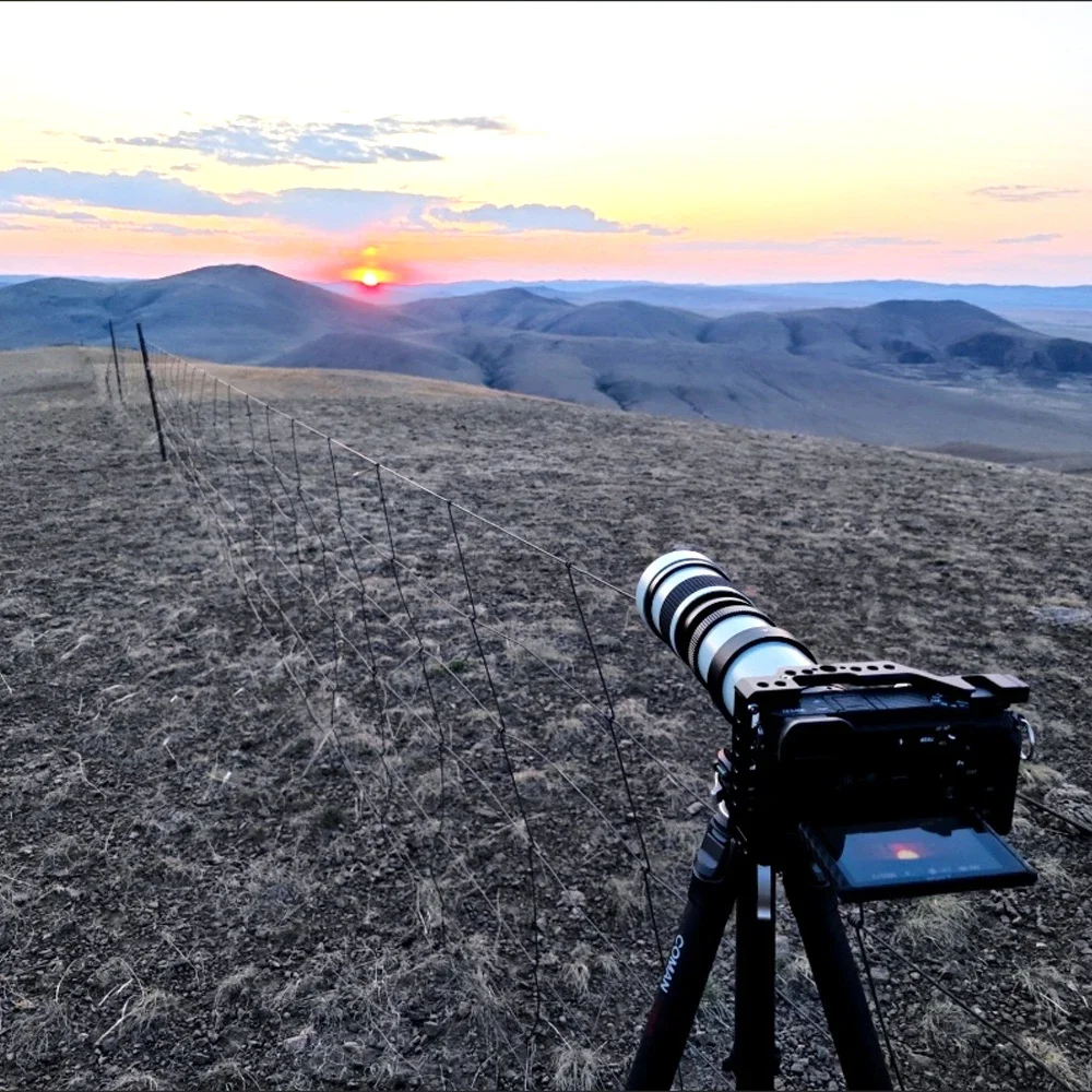 Lightdow 420-800 مللي متر F8.3-16 عدسة تليفوتوغرافي تكبير يدوية مع مرشحات عدسة UV CPL FLD 2X محول RU USA ES مستودع الشحن