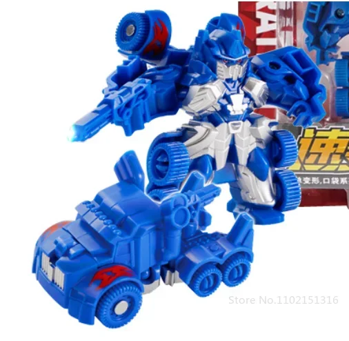 Mini Transformatie Robot Speelgoed Automodellen 2-in-1 Vervormde Auto Speelgoed Robots Kit Actiefiguren Kinderen Educatief Speelgoed Geschenken
