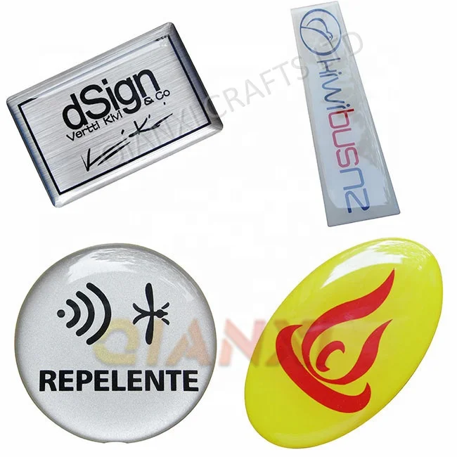 

Custom Logo 3D Epoxy Resin Sticker Crystal Bubble Dome PU Waterproof Adhesive Condensation Label Custom Printing