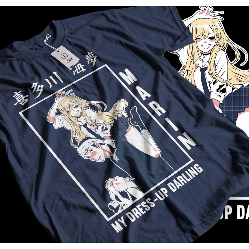 Marin Kitagawa T-Shirt My Dress Up Darling Anime-Liebhaber-Geschenk T-Shirt 2026 Sommer Herren Damen Mode Baumwolle Y2K Oversized T-Shirt – Detail 4