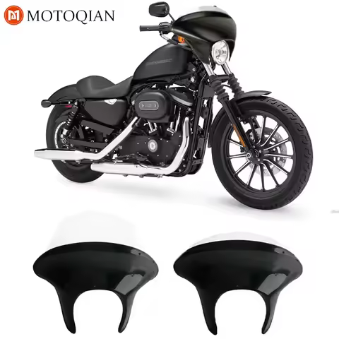 Wind Deflectors Headlight Windscreen For Harley Sportster Iron XL883N 2009-2021 Motorcycle Windshield Fairing Protection