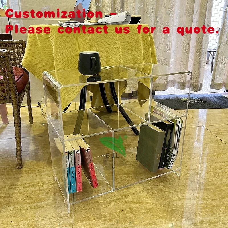 

custom.Modern and Simple Transparent Acrylic Sofa and Coffee Table Side Table, Bookshelf Storage Display Shelves Home Furnit