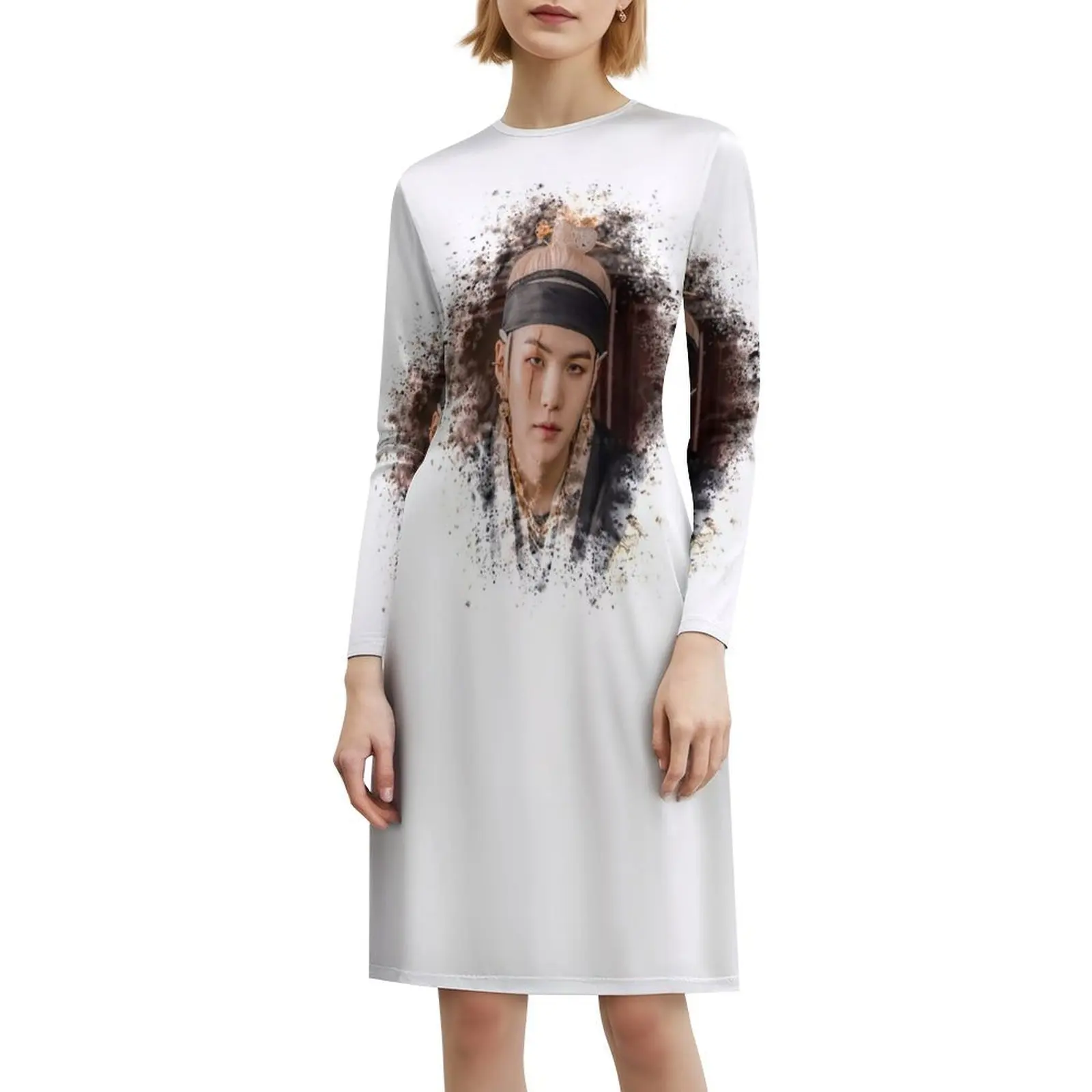 فستان Min Yoongi Daechwita Agust D D 2 بوهيمي بدون أكمام متعدد الطباعة لحفلات عطلة الشاطئ Rm V D 2 للأولاد Namjoon كوري