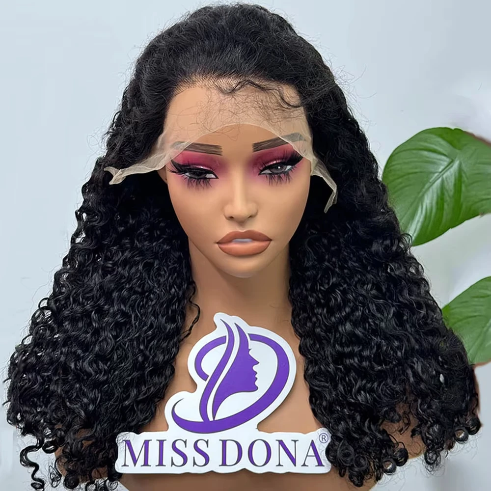 12A Double Drawn 250% Density 13x4 Lace Frontal Hair Wig Burmese Curl Human Hair Wigs Natural Color Curly Hair Wig Remy Hair Wig