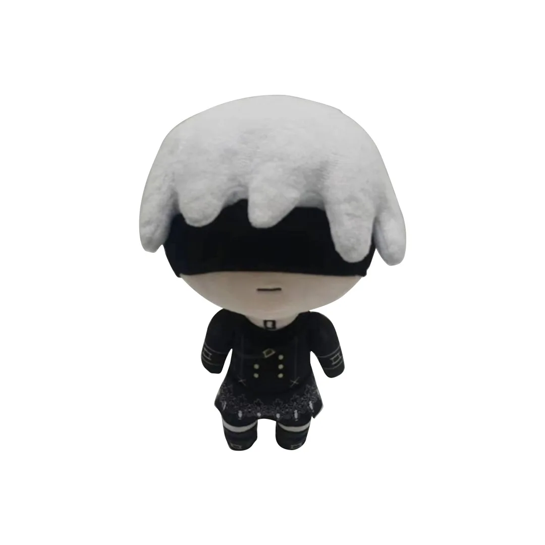 New 23Cm Anime Nier:automata 2B 9S Plush Toy Fufu Dolls Collection Plush Toys for Kids Gift