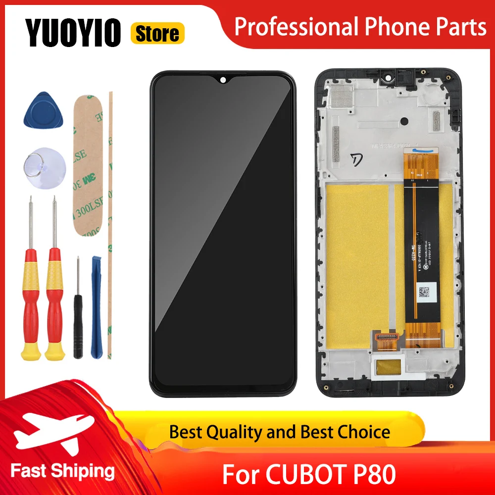 Kit Di Ricambio LCD E Touch Screen Per Cubot P80 – Include Pellicola Temperata E Strumenti Di Riparazione