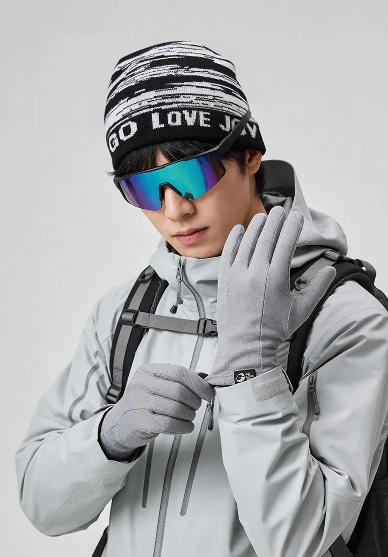 Merino Wool Touchscreen Gloves Men Women Cycling Thin Outdoor Riding Windproof Mountain Climbing Lightweight Comfor