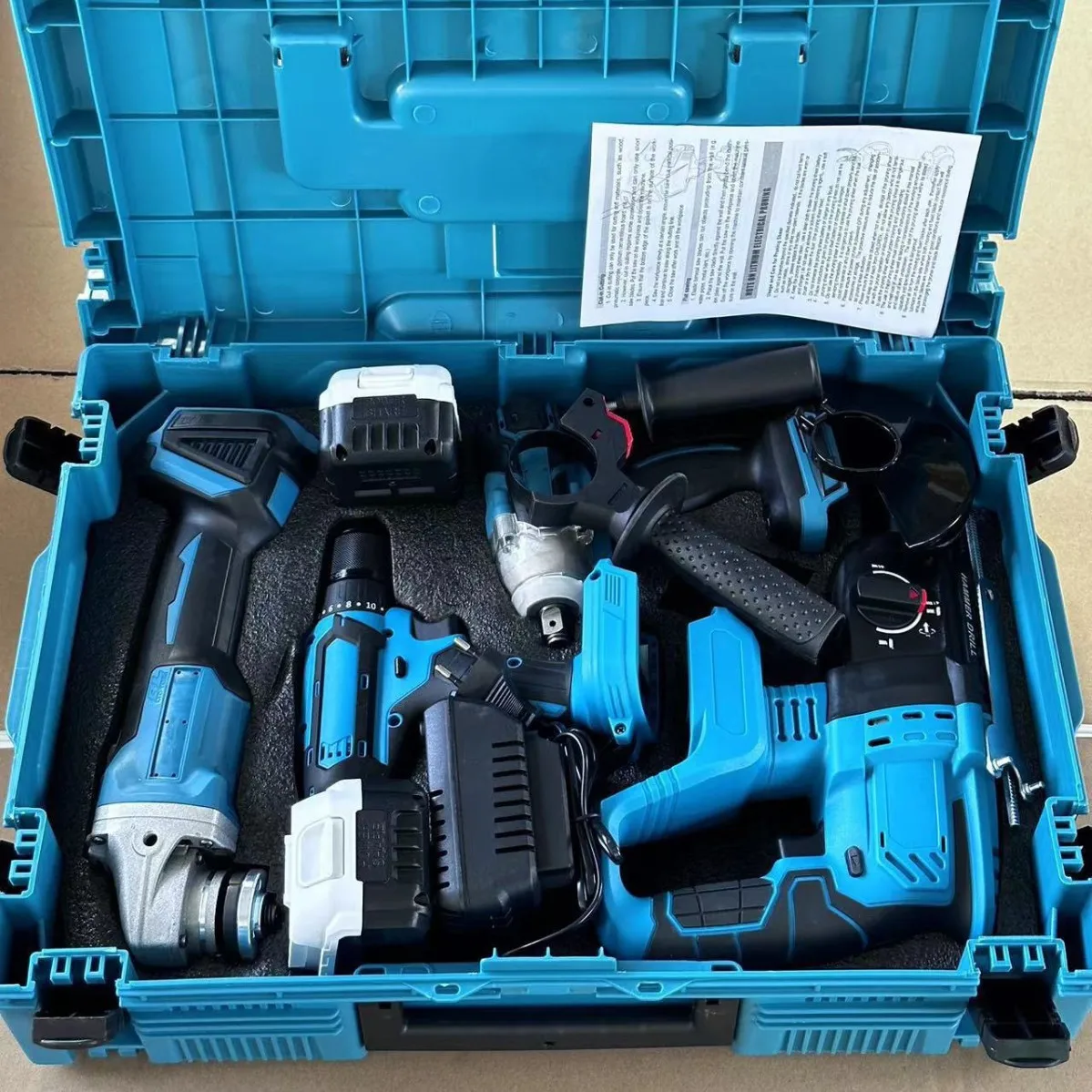 

Большая скидка 6 в 1 8 в 1 Доступные продажи для MKT Combo Power Tools 4 комплекта Набор инструментов 20 В Аккумуляторные дрели Аккумулятор DIY