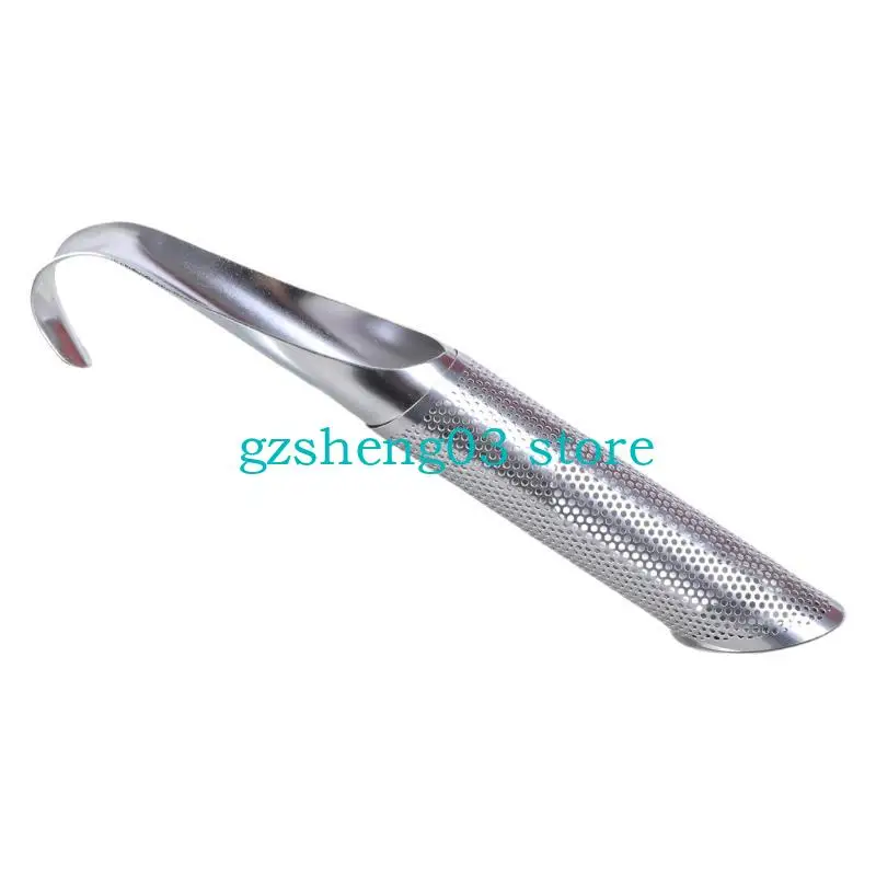 U75C Thép không gỉ Teas Infuser Hang Hang Tay cầm Lá lọc bằng bàn chải
