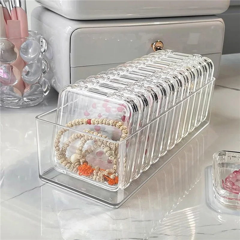 

HLZS-2X Large Capacity Acrylic Bracelet Organization Box Practical Bangle Jewelry Display Case For Jewelry Enthusiasts Large