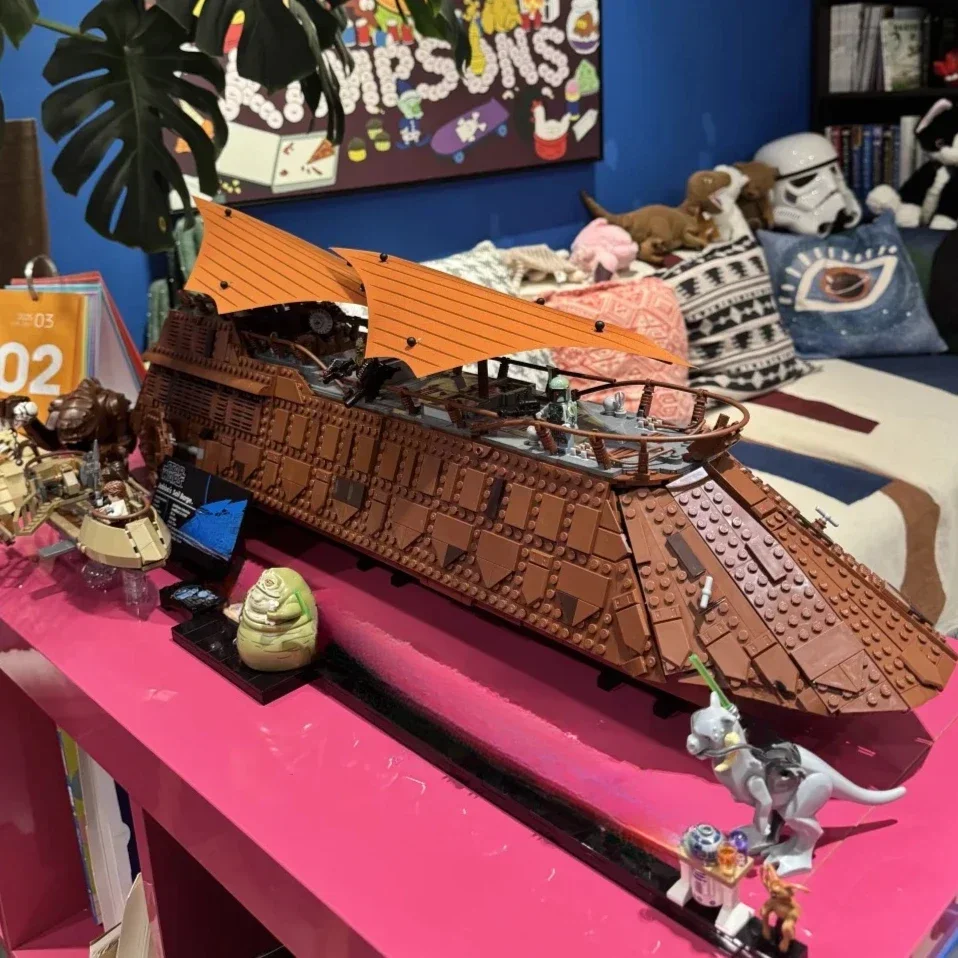 Auf Lager Neue Segel Barge Baustein Klassische Segelboot Modell Ziegel Montage Spielzeug Für Kinder