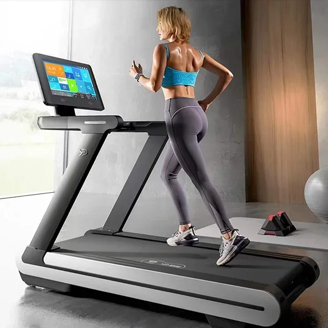 YPOO  newest design  15%  incline MX treadmill luxury Semi Commercial Treadmill Machine High Quality Treadmills with YPOOFIT APP