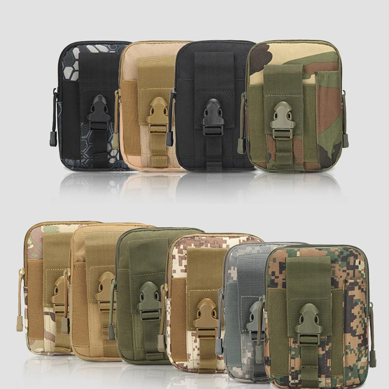 

Men's Coin Purses Camouflage Solid Color Waterproof Sturdy High-quality Coin Purses Multifunctional Headphone Card Storage Bags