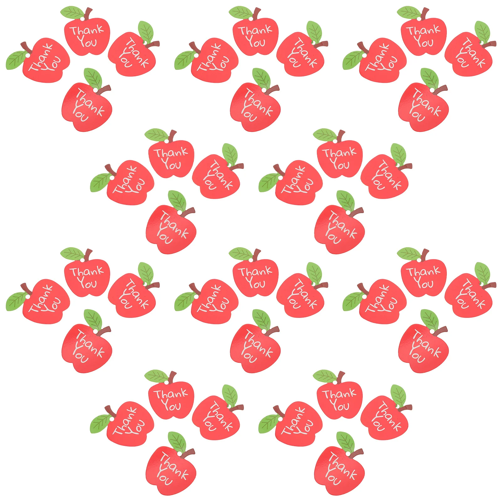 

200Pcs Apple Shape Paper Tags Present Wrapping Labels for Wedding Birthday Holiday Party Favor Thank You Hanging Tags