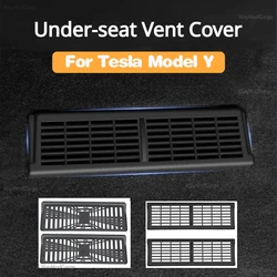 Tampa de ventilação sob o assento para Tesla Model 3 Y, ar condicionado, saída de ar, proteção de máscara, almofada anti-suja, acessórios interiores do carro