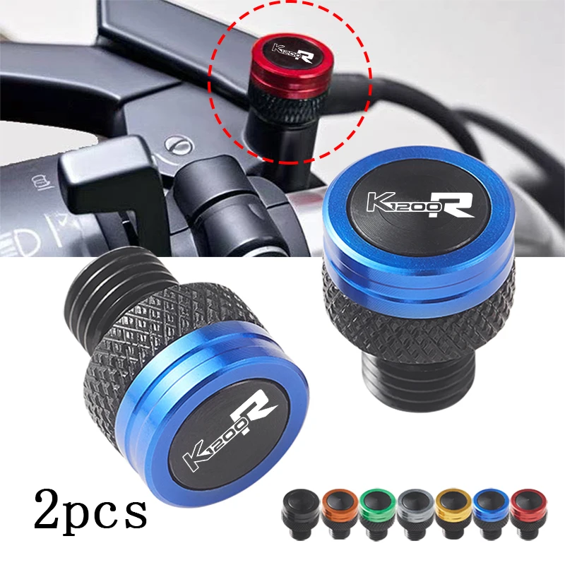 Motorcycle M10*1.25 Aluminum Screws Bolts Mirror Hole Plugs Cap For BMW K1200R K 1200R K1200 R Accessories