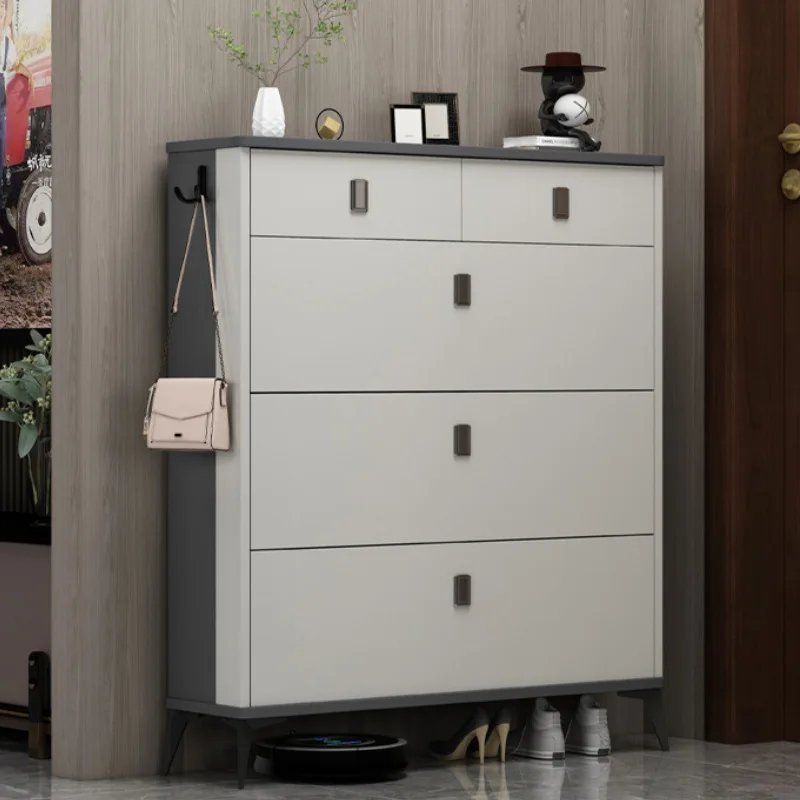 

Ultra-thin household door porch cabinet integrated into the home large-capacity shoe rack