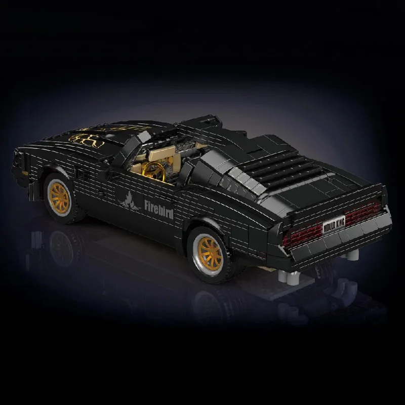 Blocos de Montar Vintage Firebird Sport Car, Modelo de Veículo Clássico Supercarro, Kit de Brinquedo para Meninos e Presentes para Adultos, 1557PCS