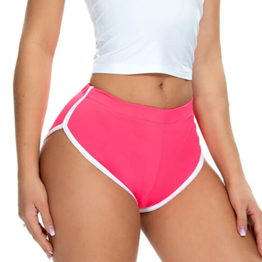 Women's Sports Yoga Shorts Comfortable Fitness Running Hot Pants Fashion Middle Waist Ladies Summer Beach Shorts