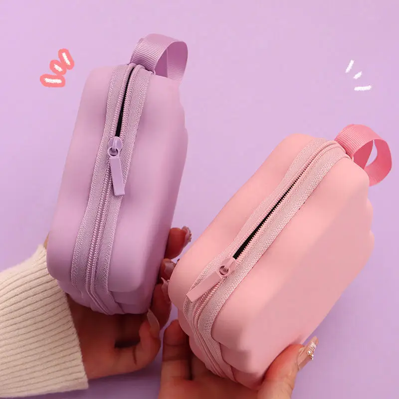 

Portable Cable Protector Set and Storage Bag Lovely Bow Knot Travel Storage Bag Cute Cable Charger Protector Cord Organizer