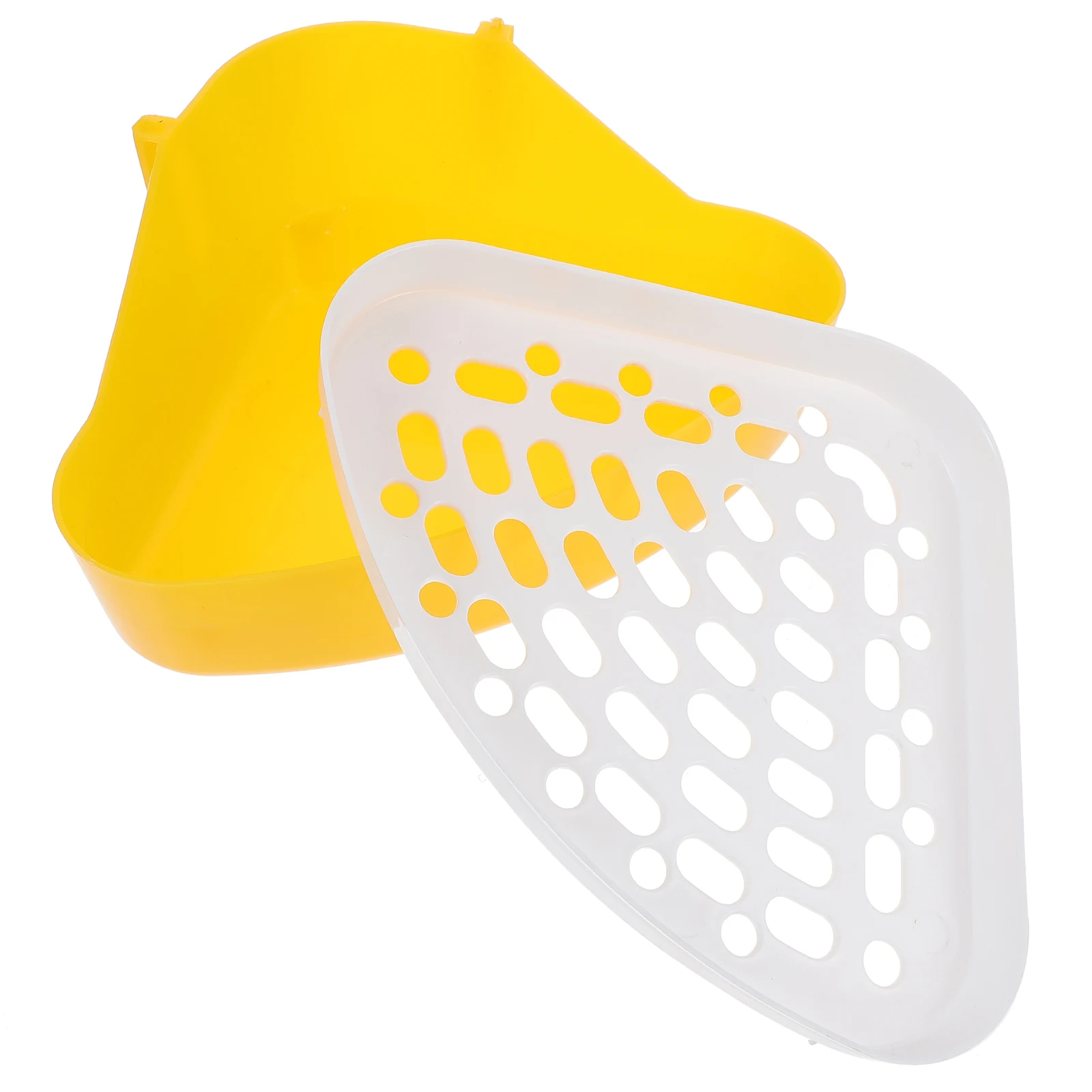 

Pet Toilet Rabbit Potty Triangular Pee Corner Litter Tray Durable Lightweight House Training Tool for Small Animals
