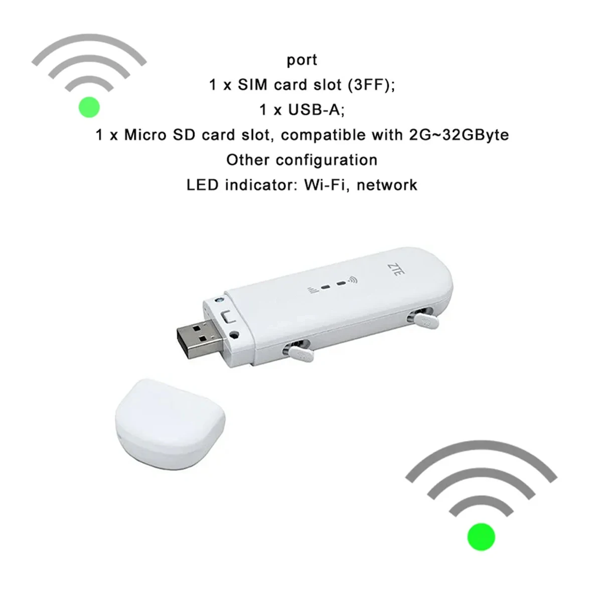 ZTE MF79U 4G LTE USB Pocket WiFi Router  Mobile Router Modem Portable Travel MiFi Hotspot 150Mbps Mobile Router Support 10 Users
