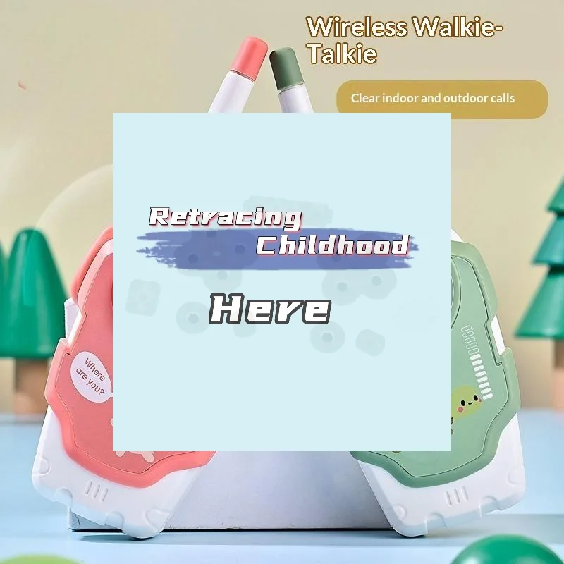 

Kid Portable Walkie Talkie Cartoon Wireless Two Way Radio Toy Outdoor Interactive Call Educational Toys For 3-6 Year Old-TOY