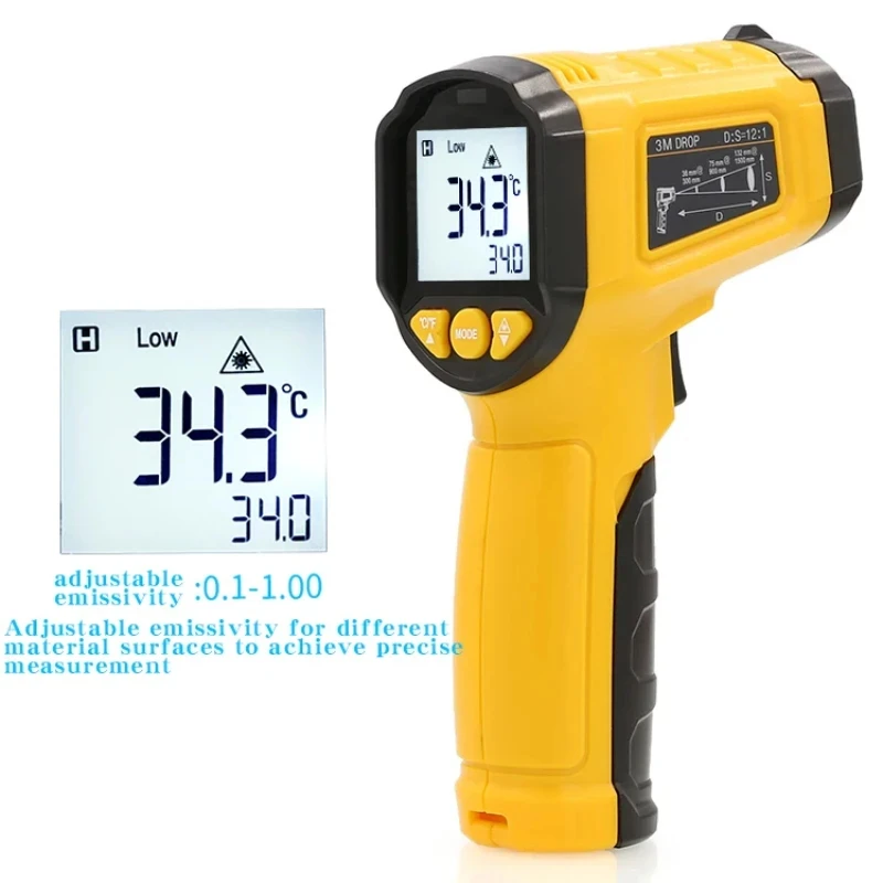 Xiaomi TS380 Infrarot-Berührungsthermometer -50~600 ° C Handheld-Werkzeuge für industrielle, hochpräzise elektronische Temperaturanzeige