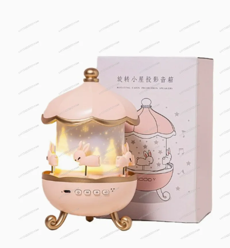 Bedside rotating ocean starry sky projection light, creative gift woman