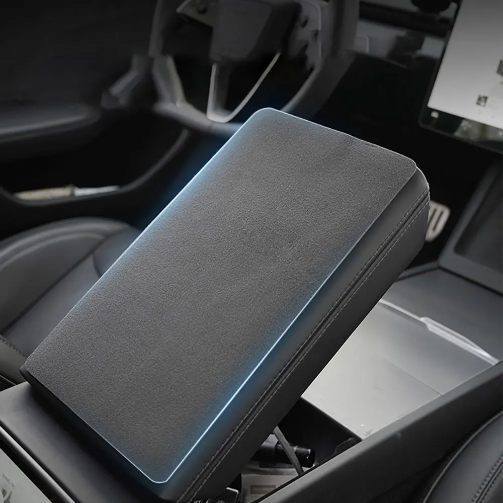 

For Tesla's Model 3 Highland 2024-2026 Model Y Juniper 25-26 Suede Armrest Box Pad protective cover central anti slip cover