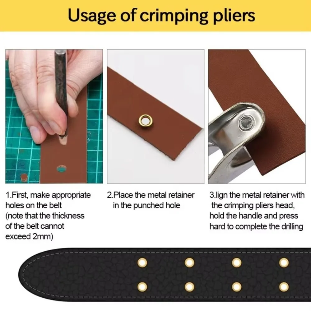 

НОВЫЙ набор плоскогубцев для металлических люверсов с проушинами, набор инструментов для установки люверсов, плоскогубцы с пряжкой для кожаной ткани