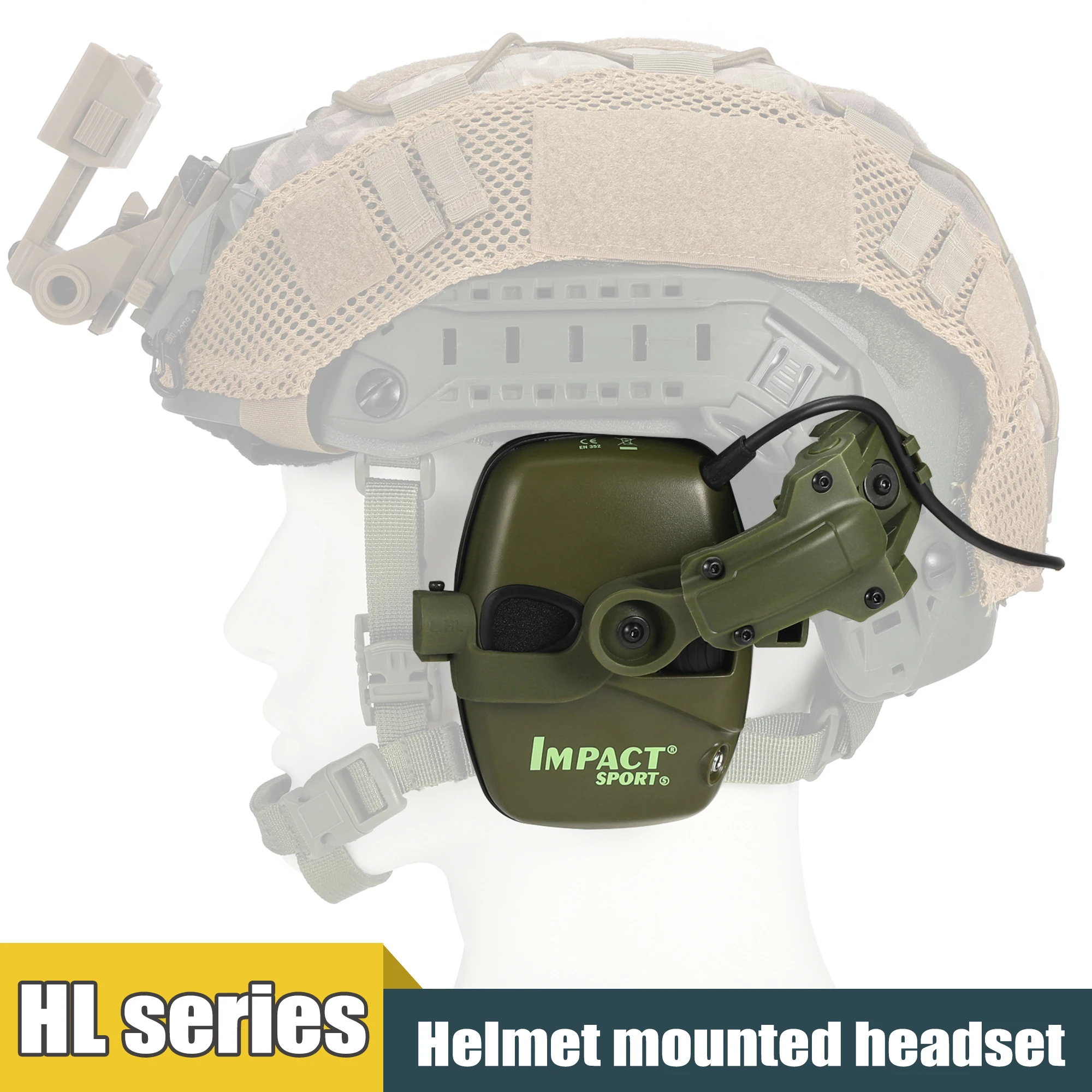 Newest Earmuffs Active Noise Reduction Shooting earmuff for Hunting Electronic Hearing protection Headset fit for Wendy Team