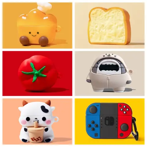 3D Protective Case For Airpods Pro 3 Cartoon Earphones Soft Silicone Protective Case Shockproof Cover For Airpods Pro3 Sleeve