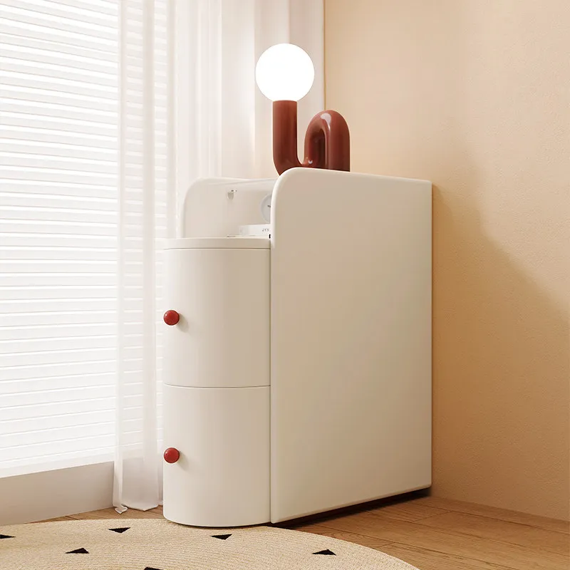 LMM small bedside extremely narrow bedroom household bedside table creative side cabinet