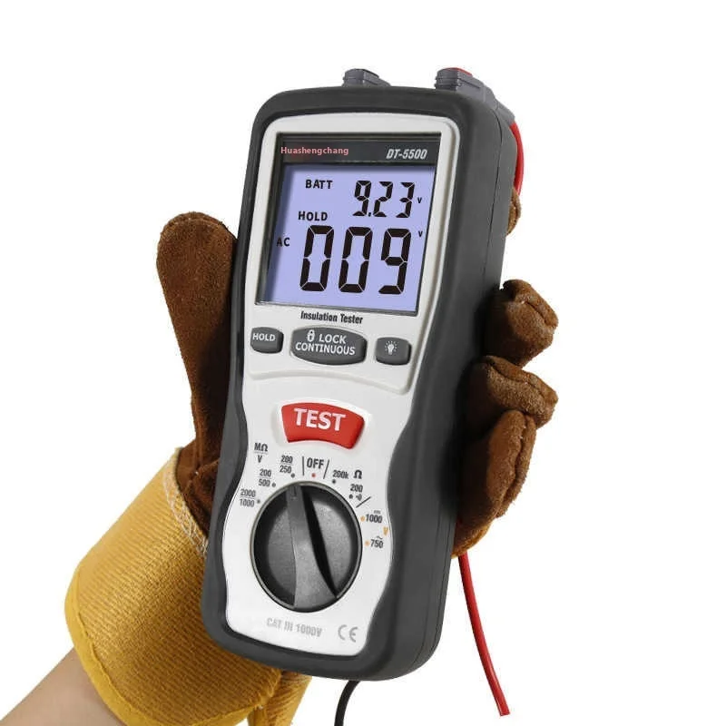 

DT-5500 Digital Insulation Resistance Tester High Precision 5KV Megohm-meter with Digital Display