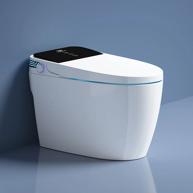 

New design japanese toilet warm air drying automatic bidet smart one piece toilet