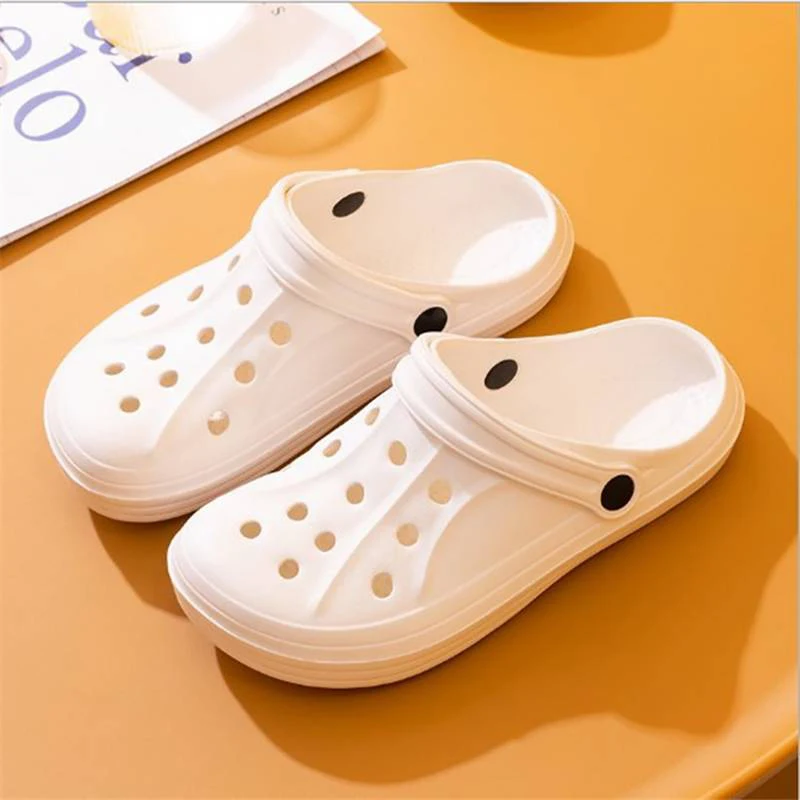 Summer Men And Women's Breathable Hole Slippers, Non-Slip Beach Slippers, Comfortable And Comfortable Holiday Home Casual Shoes