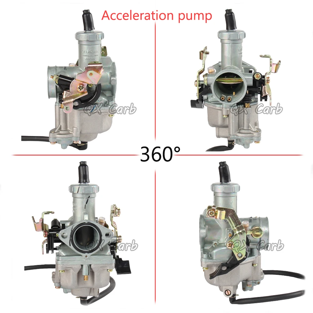 27mm PZ27 Carburetor with Cable Choke and Acceleration accelerator Pump for KEIHI 140 160 200cc Dirt ATV High Performance