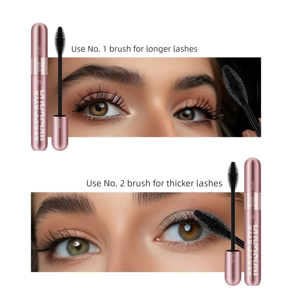 Mascara Volume bouclé longue durée, imperméable, résistant aux taches, 3D, Double en un, résistant à la sueur