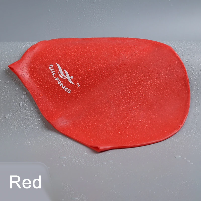 قبعة حمام سباحة مرنة ملونة ، شعر طويل مقاوم للماء ، قبعات استحمام فائقة النحافة ، بيع بالجملة دروبشيب